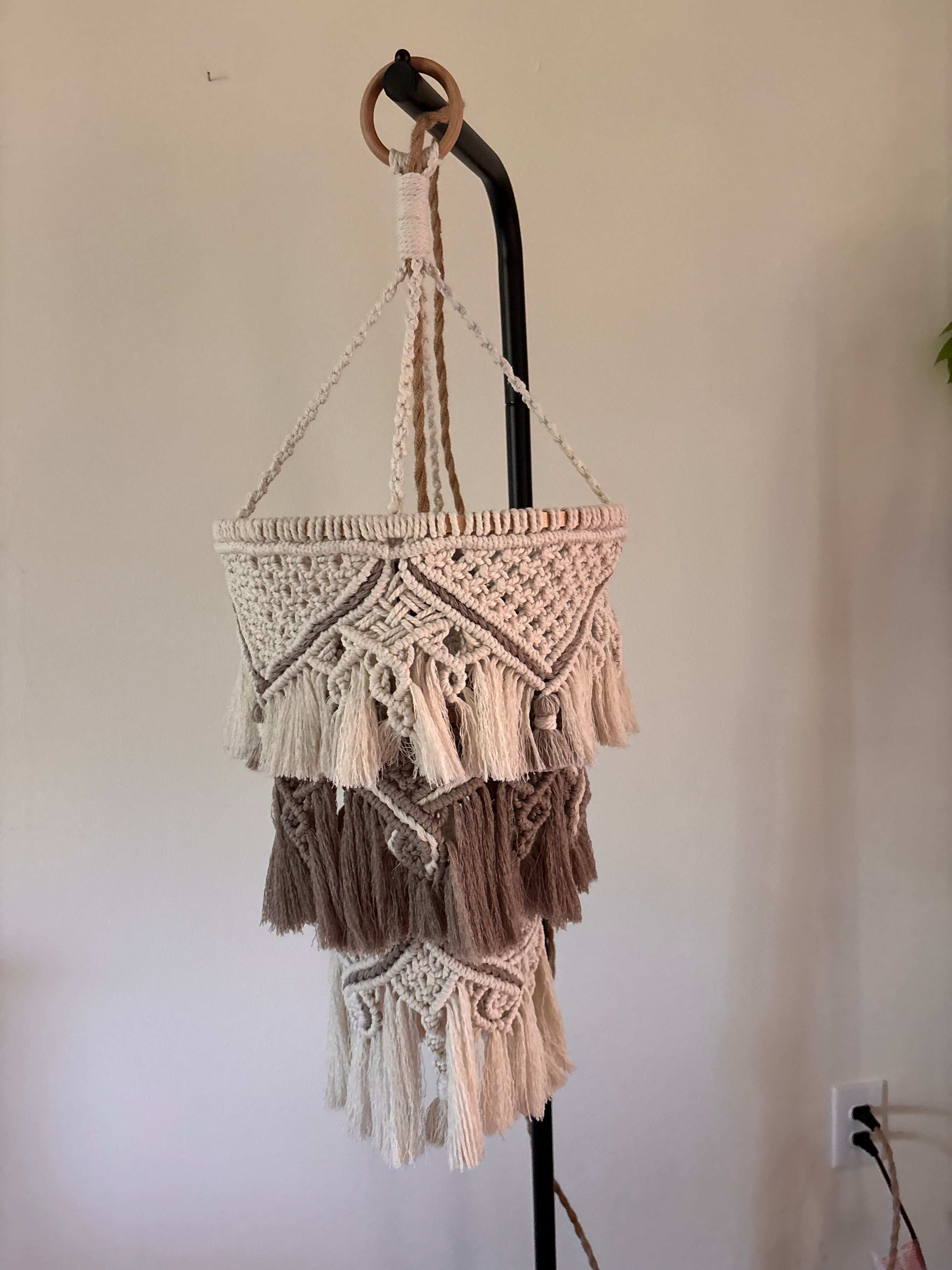 Linen & Silk - Macramé Lamp